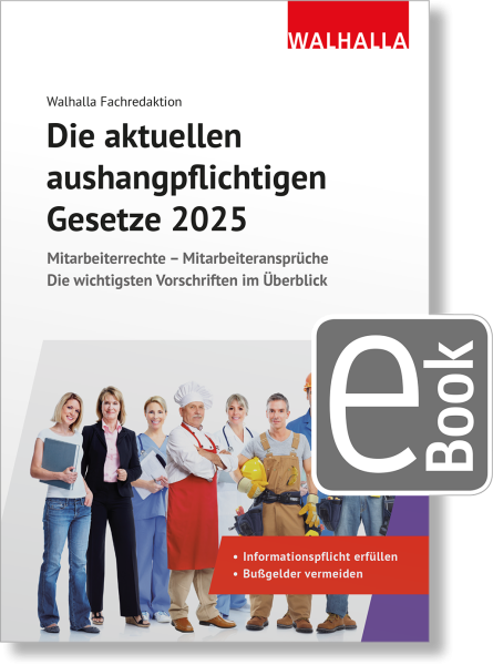 Die aktuellen aushangpflichtigen Gesetze 2025 digital